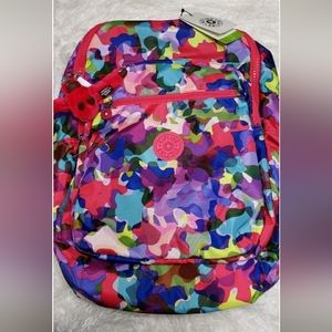 🆕️ Kipling Seoul Artful Blend Pink School Work Backpack